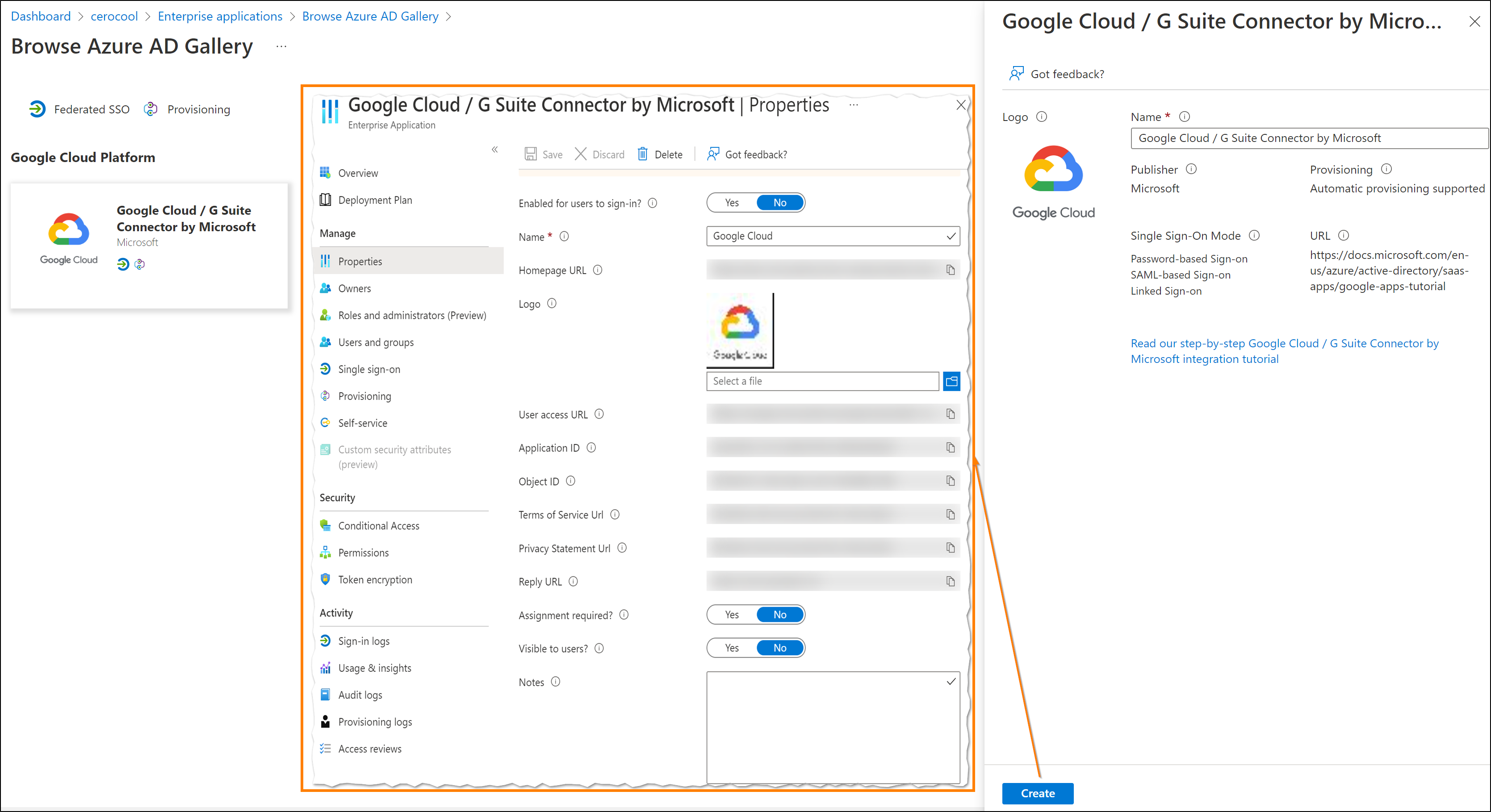 Azure Enterprise Application
