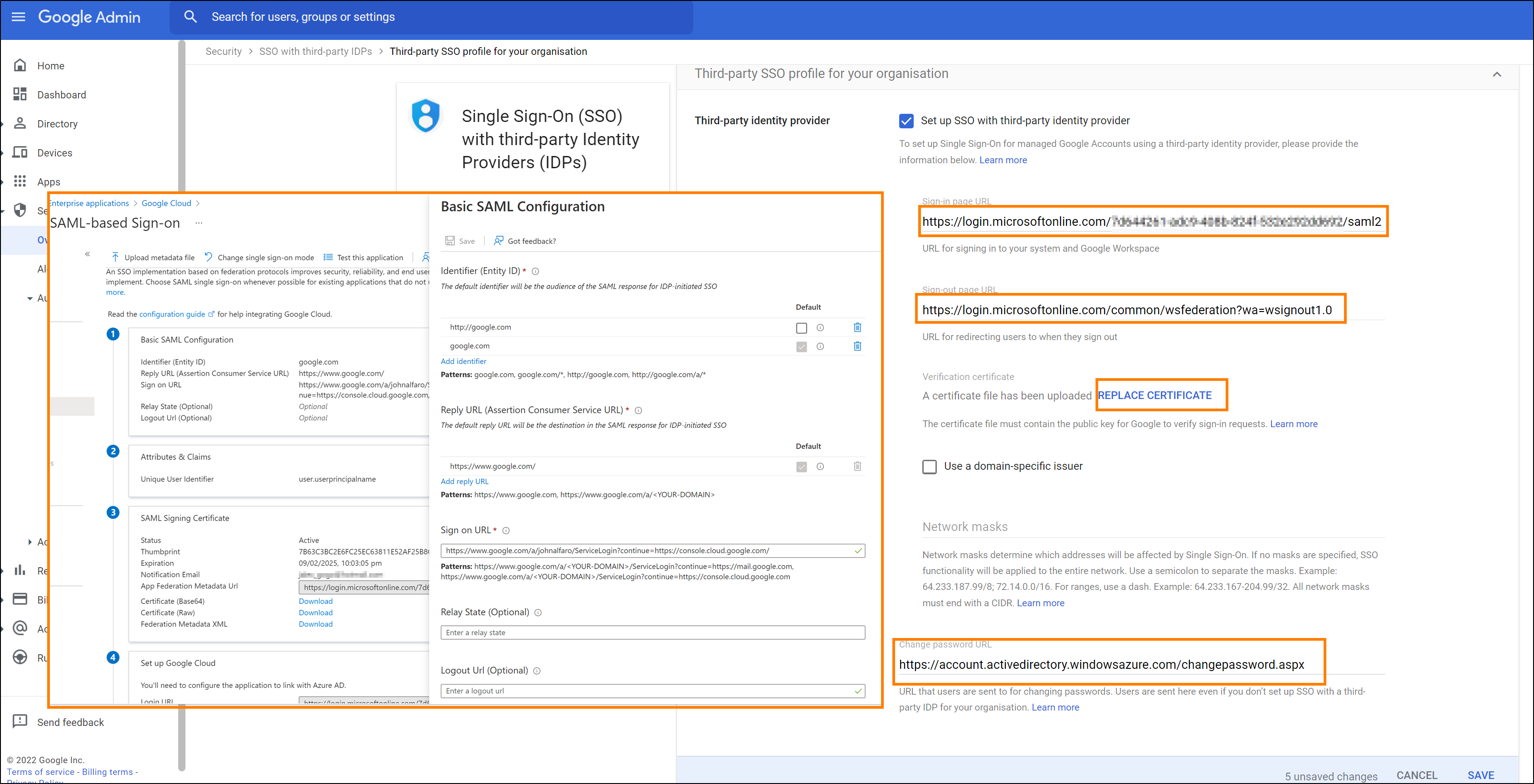 SSO Configuration